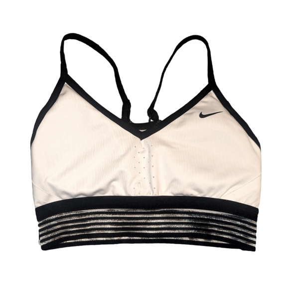 Nike Other - NIKE BLACK & WHITE PADDED SPORTS BRA SIZE SMALL